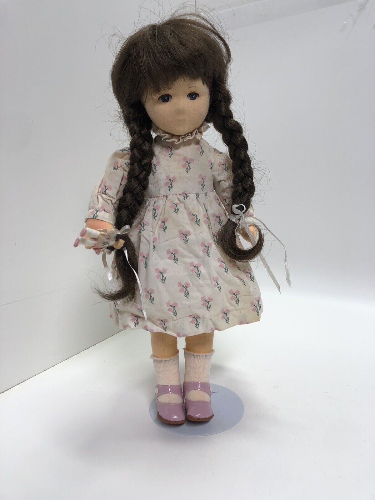 Gillian Heal Vtg MARY signed Cloth 16" Doll 1985 LE Sample Halfpenny England