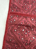 Handmade Indian/Pakistani Mirror Embroidery 3 slots Letter Holder Wall Hanging