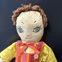 Vintage Handmade Cloth Doll 13”