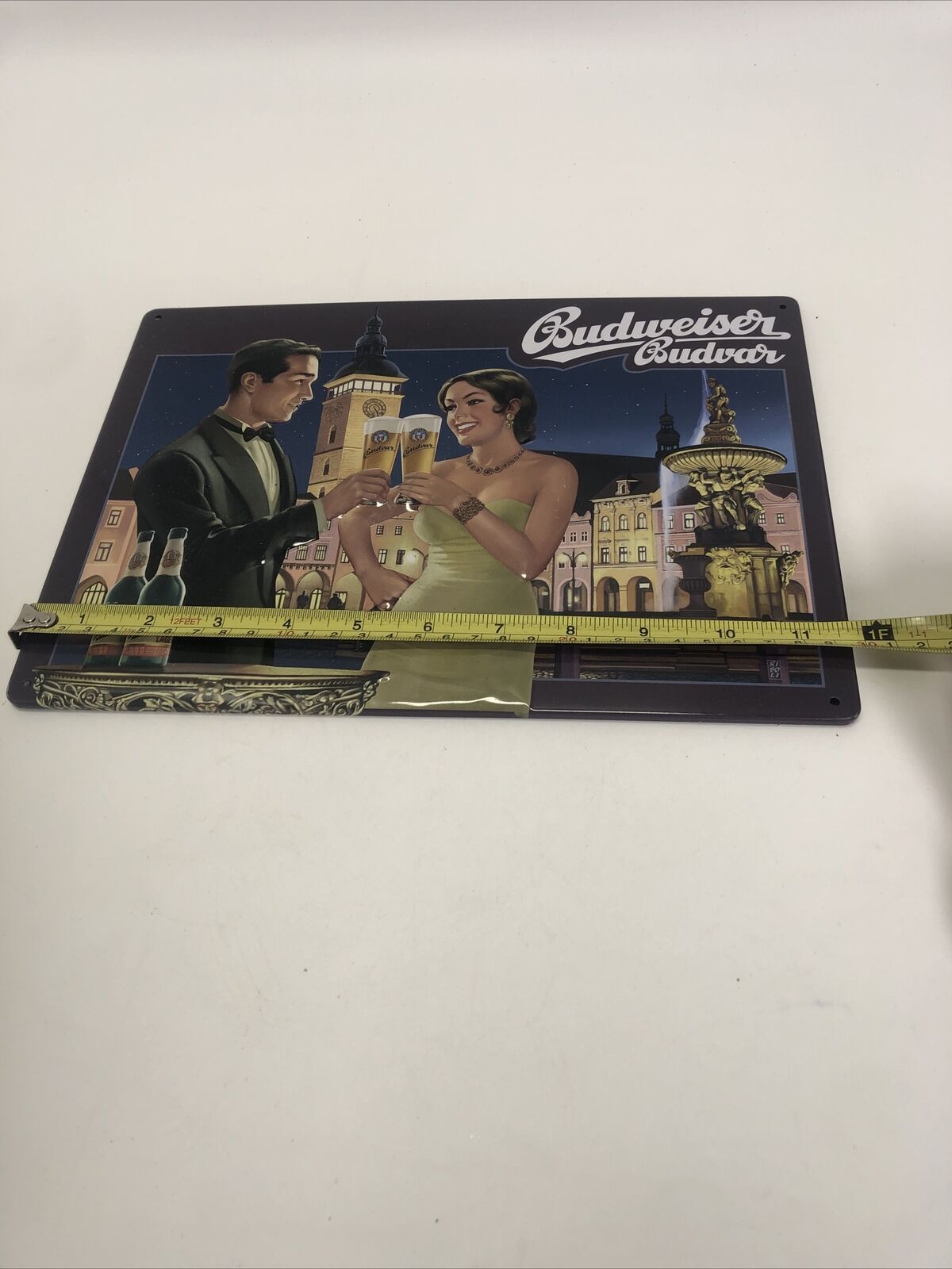 Vintage Original Budweiser Budvar  Large Romantic Date