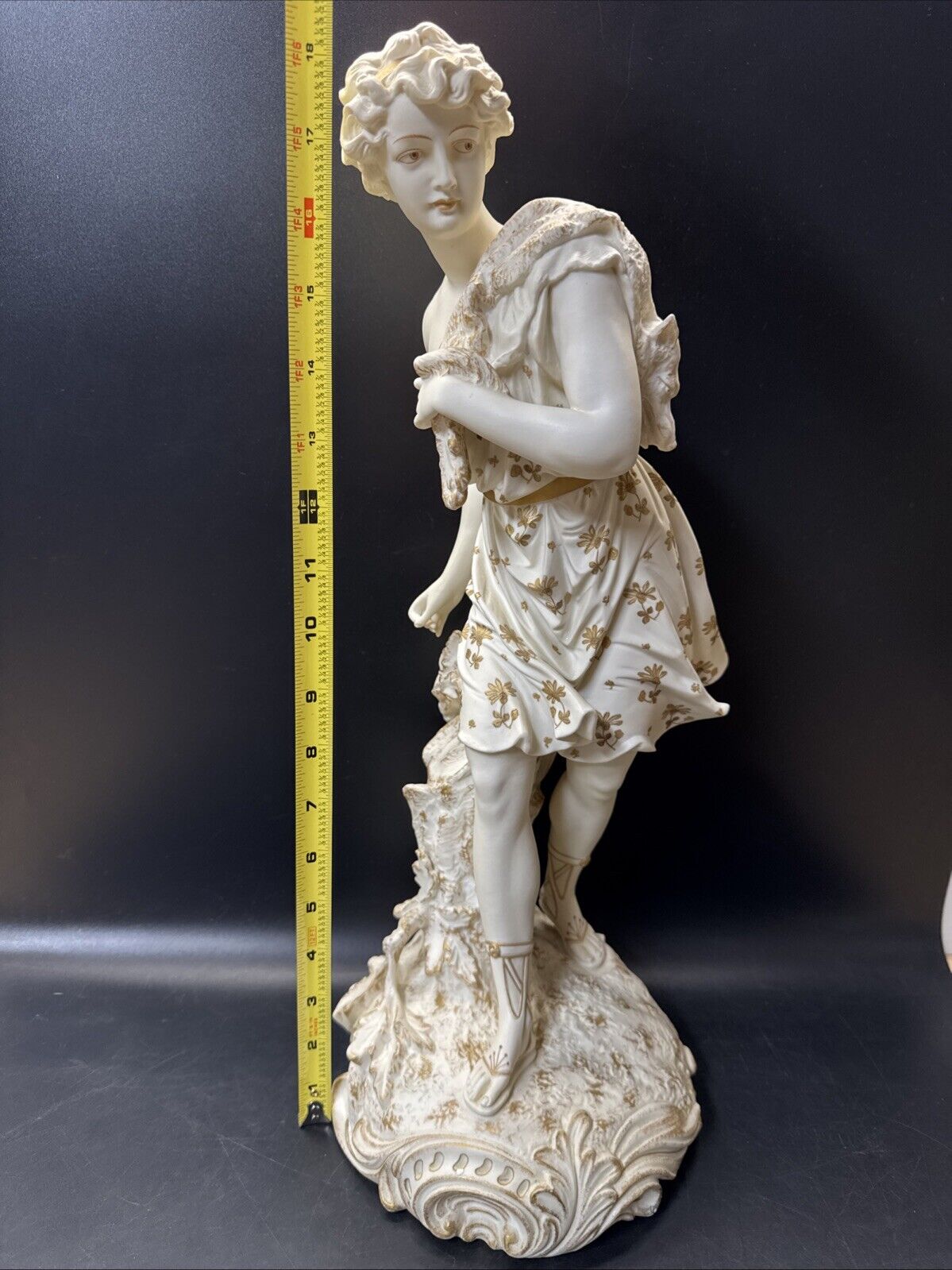 Rudolstadt Germany Porcelain Figurine Sculpture 18”