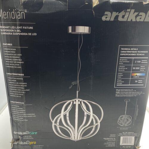 Meridian 30-Watt Integrated LED Chrome Pendant