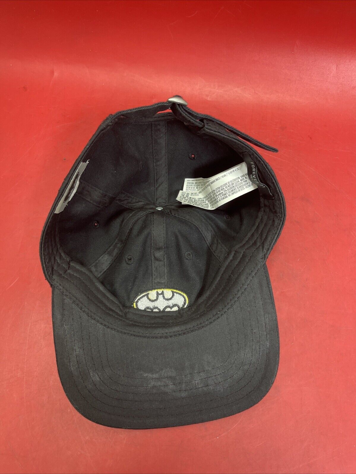 Batman Baseball Caps Lot of 3 Black with Adjustable Strap #1
