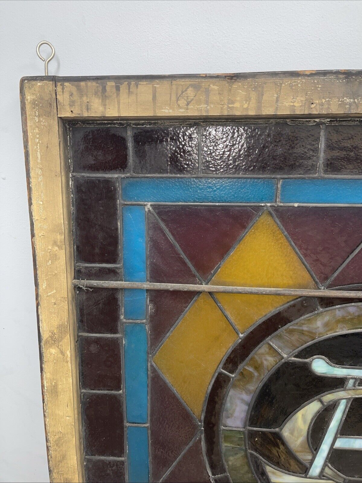 Antique Leaded Glass Window 36x48”
