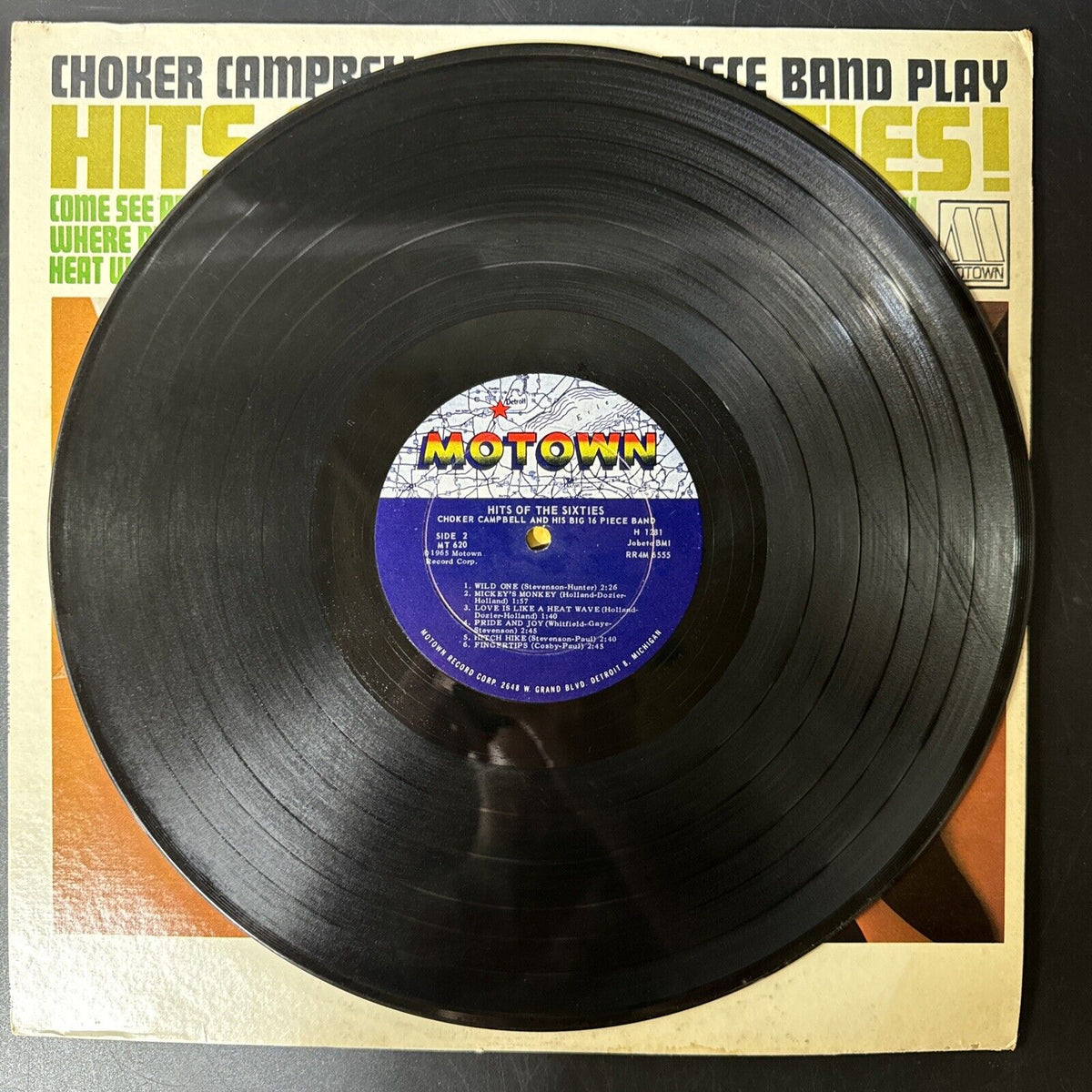 Choker Campbell & His 16 Piece Band Play, Hits Of The Sixties 1965 LP