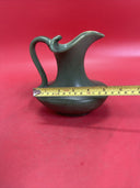 Arts and Crafts Hampshire Matte Green  Pottery Pitcher Vase 6”