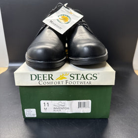 Deerstags Comfort Footwear Black Leather Oxford Shoes Size 11M