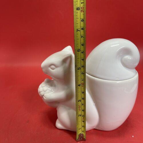 Ceramic Squirrel  Candle Holder w/ Toasted Almond 6oz Candle