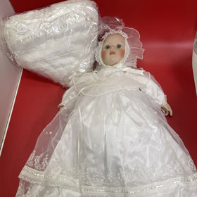 "A Christening" Porcelain Doll By Danbury Mint