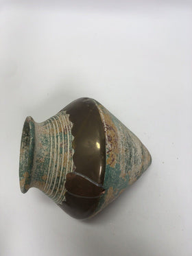 Vintage Japan Textured Majolica Style with Fruit Cone Shaped