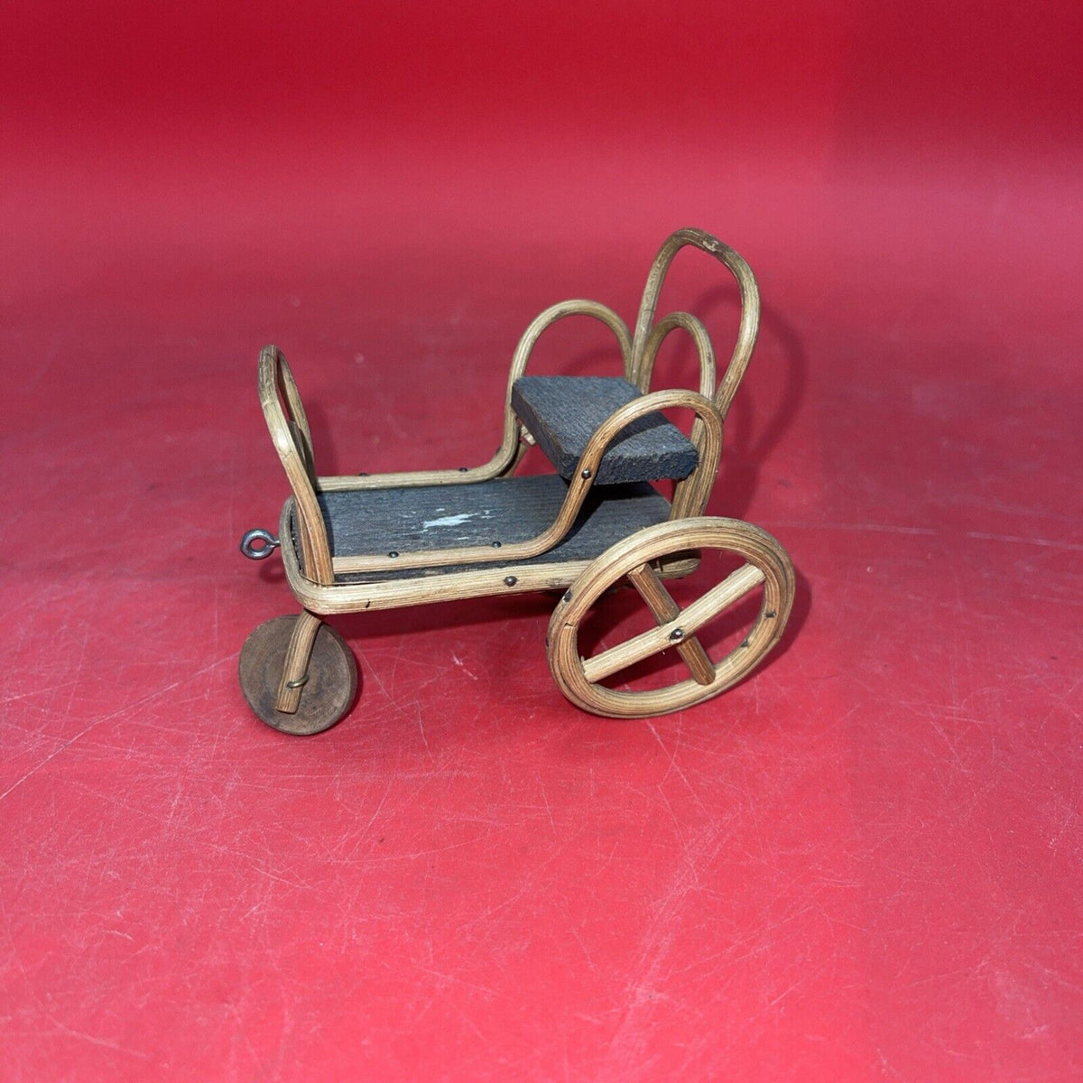 Vintage Doll Carriage Buggy Antique Doll Wicker Stroller