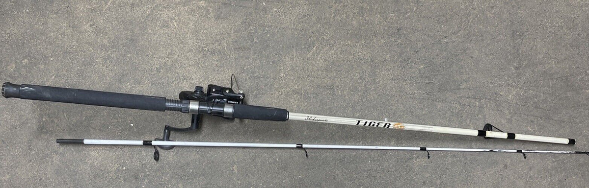 Shakespeare Tiger TIGBLKSP 70 2M 7’0” 2-piece Spinning Fishing Rod & Reel