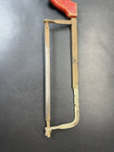 ANTIQUE Vintage West GERMAN HACKSAW Wood Handle Steel Frame