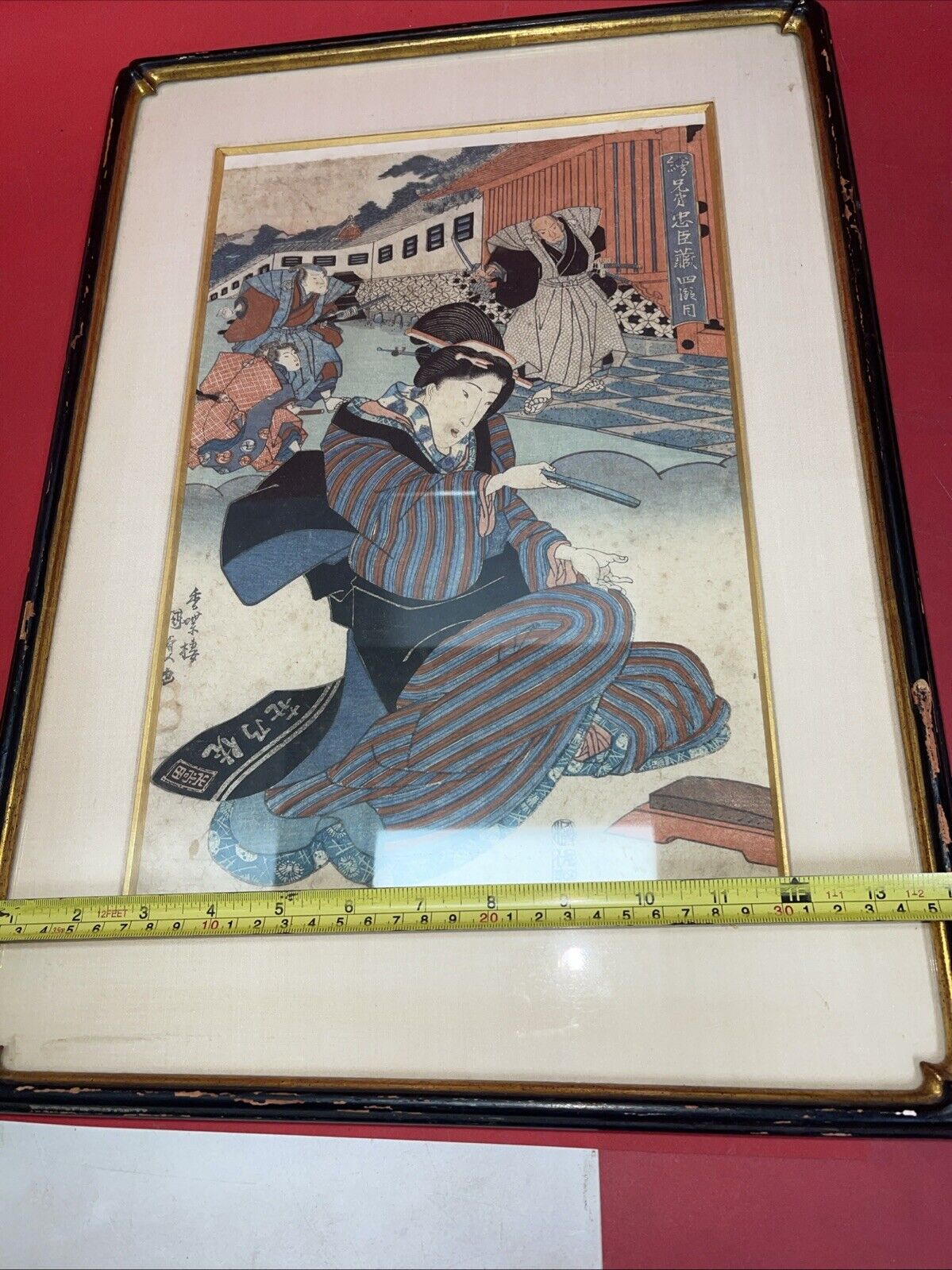 RARE JAPANESE WOODBLOCK PRINT UTAGAWA KUNISADA(1786-1864) Act 4