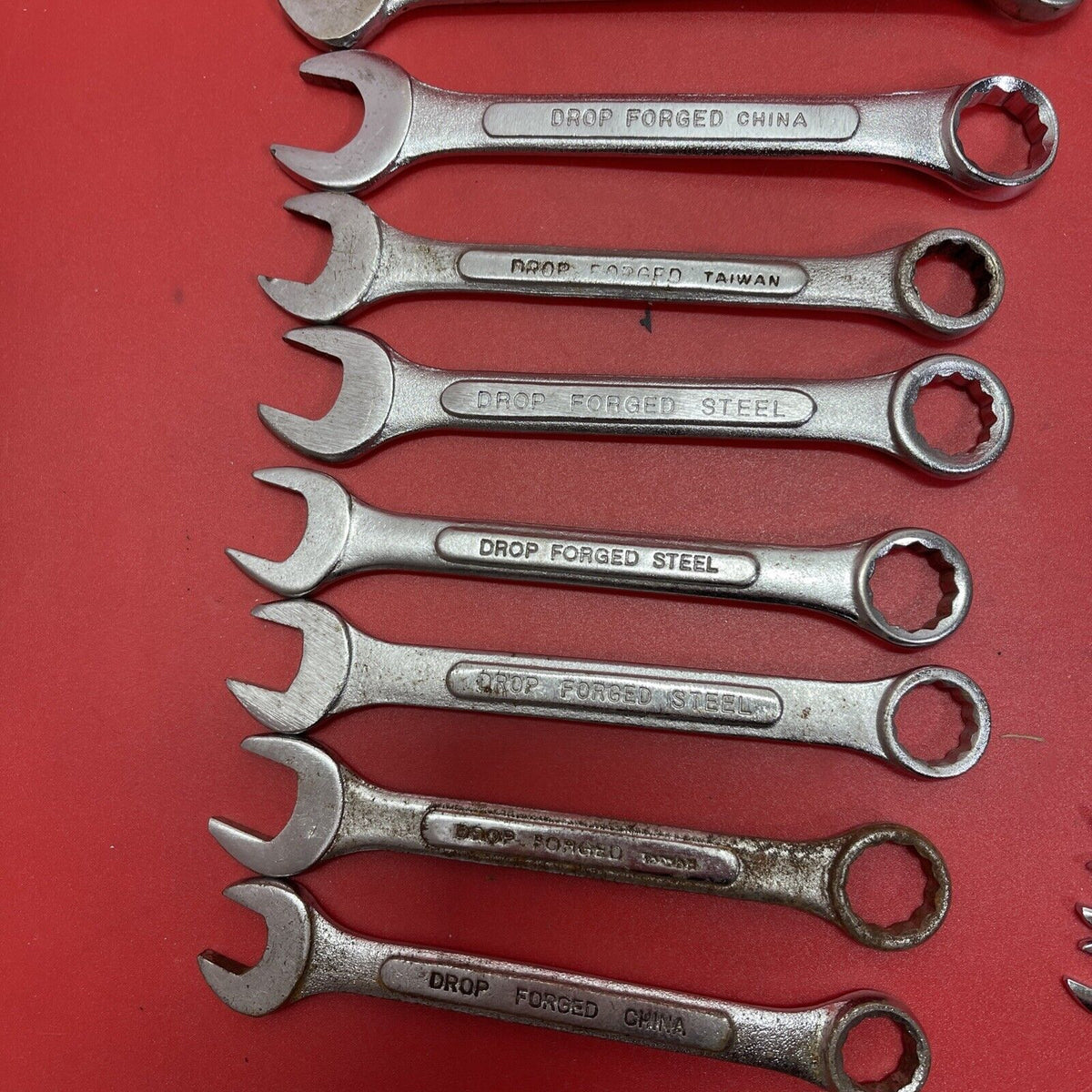 Combination Wrech Set Dropped Forged Steel 33 Pc Set Metric