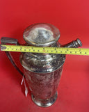 Vintage Chrome Cocktail Pitcher Lidded w/Pouring Cap 