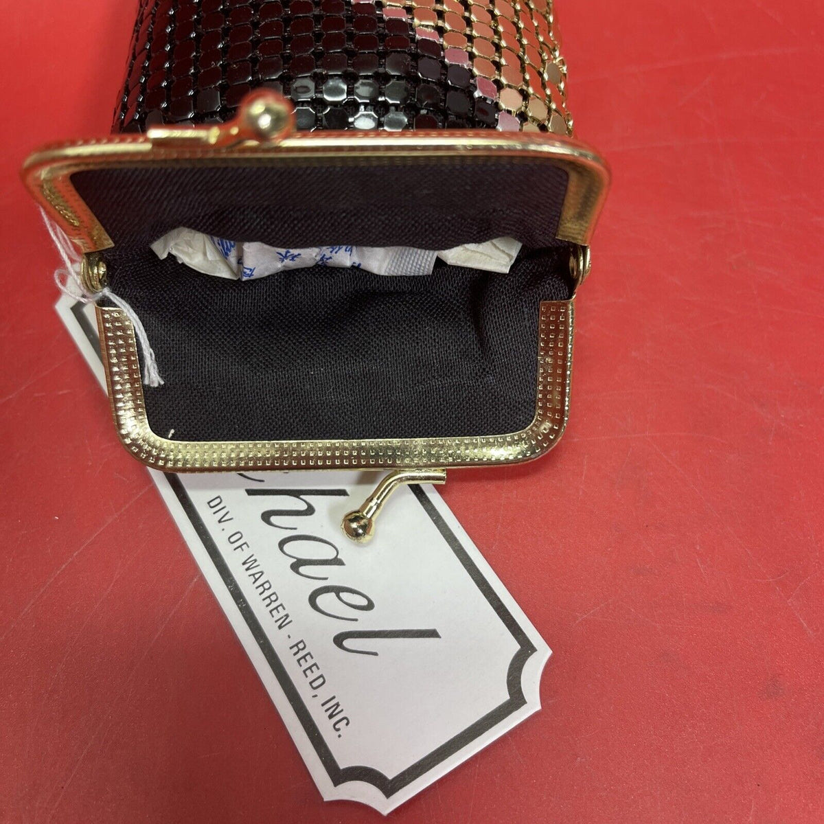 Vintage Set of 4 Black, Gold and Silver Mesh Sequin Wallets