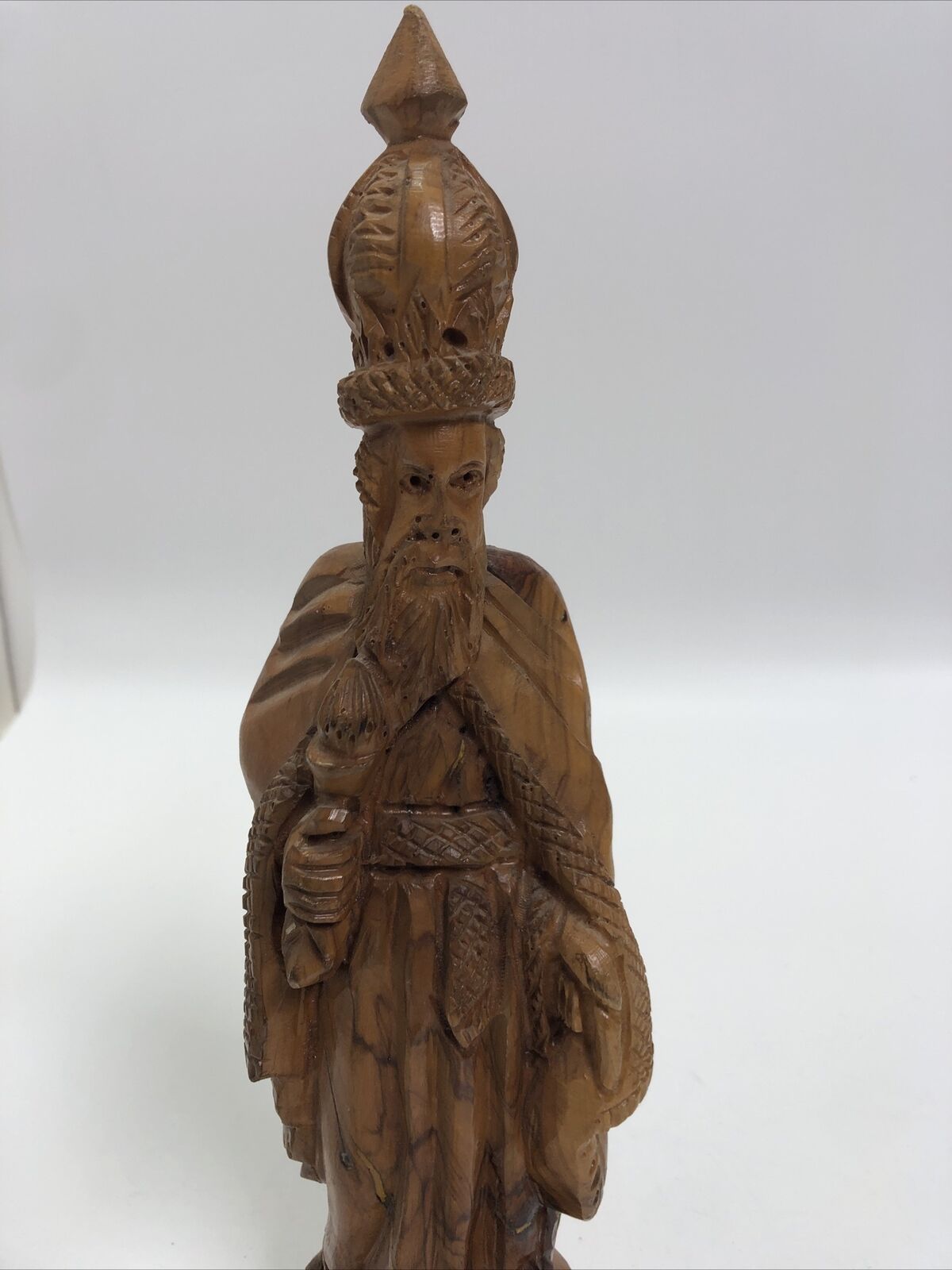 Chinese Exquisite Hand-carved Guanyin Carving Boxwood statue
