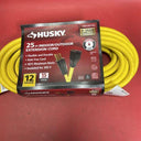 Husky 25 ft. 12 Gauge Yellow Extension Cord, Kink Free