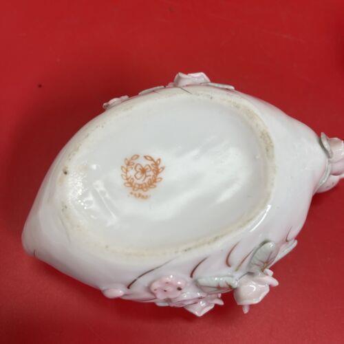 Vintage Lot of 2 Swans Porcelain Trinket Dish