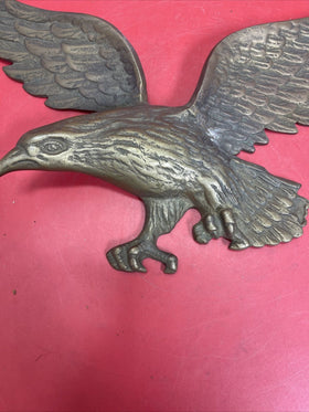 Vintage Nice Patina Brass Eagle Great For Door Wall