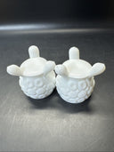 Vintage Kemple Milk Glass Candle Stick Holders 3in