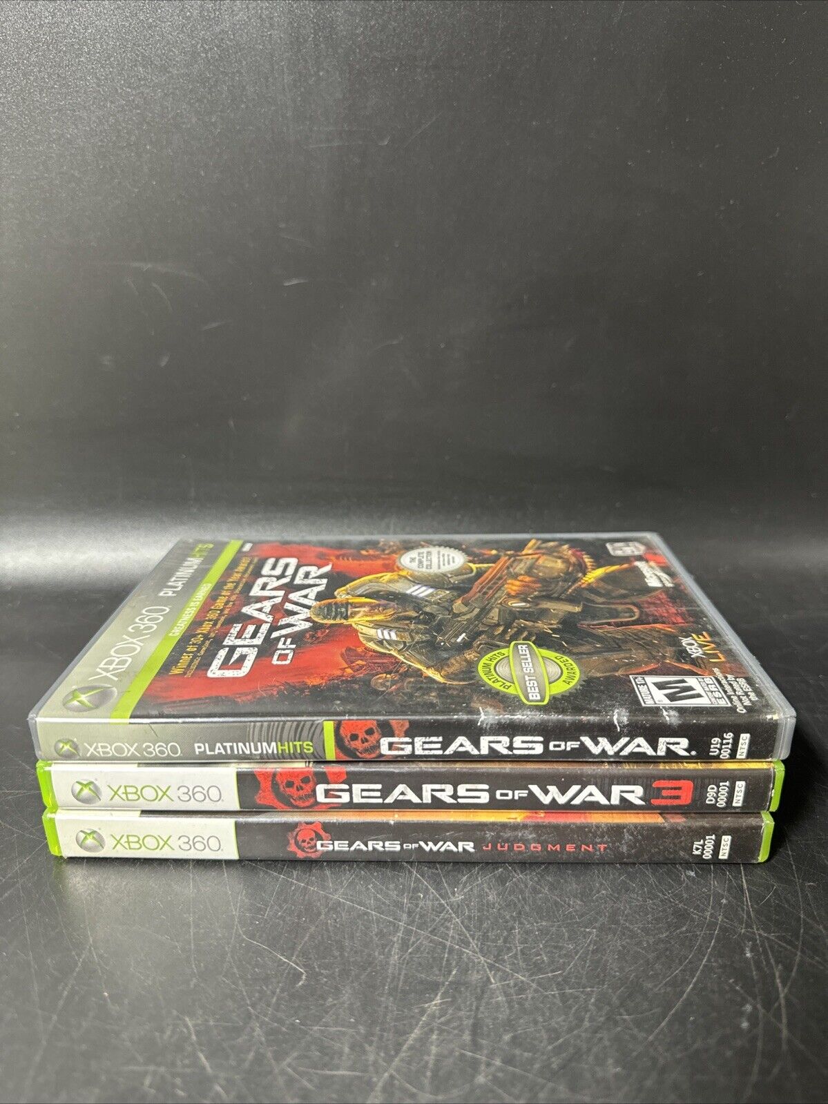 Gears of War 1,3, Judgment (Microsoft Xbox 360)/ Lot Of 3