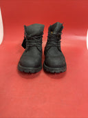 Timberland Mens/Boys 6-Inch Premium Waterproof Boot Black Nubuck  Size 6