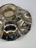Silverplate Footed Bowl Scalloped Serving Dish