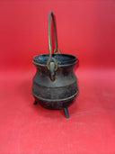 Vintage Cast Iron 3 leg Cauldron Fire Starter Lighter Smudge Pot.