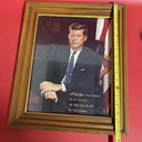 Vintage Picture Of John F. Kennedy With Famos Quote Ask Not.