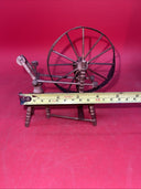 Vintage Miniature Spinning Wheel Wooden Hand Made