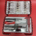 GORDON EXACTO KNIVES complete set with case over 30 pcs (D)