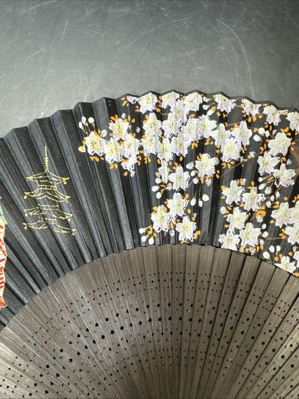 Summer Hand Held Folding, Cherry Blossom, Japanese Theme