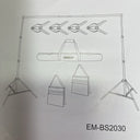Emart Backdrop Stand 10x7ft(WxH) Photo Studio Adjustable Support