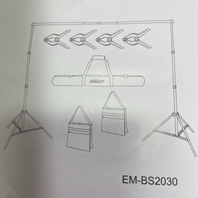 Emart Backdrop Stand 10x7ft(WxH) Photo Studio Adjustable Support