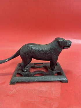 Vintage Antique Cast Iron Metal Dog Nutcracker