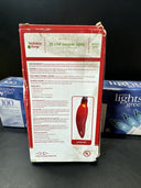 Holiday Time Lot Of 2 Boxes Of Mini Lights (red, green) And Chili Pepper Light