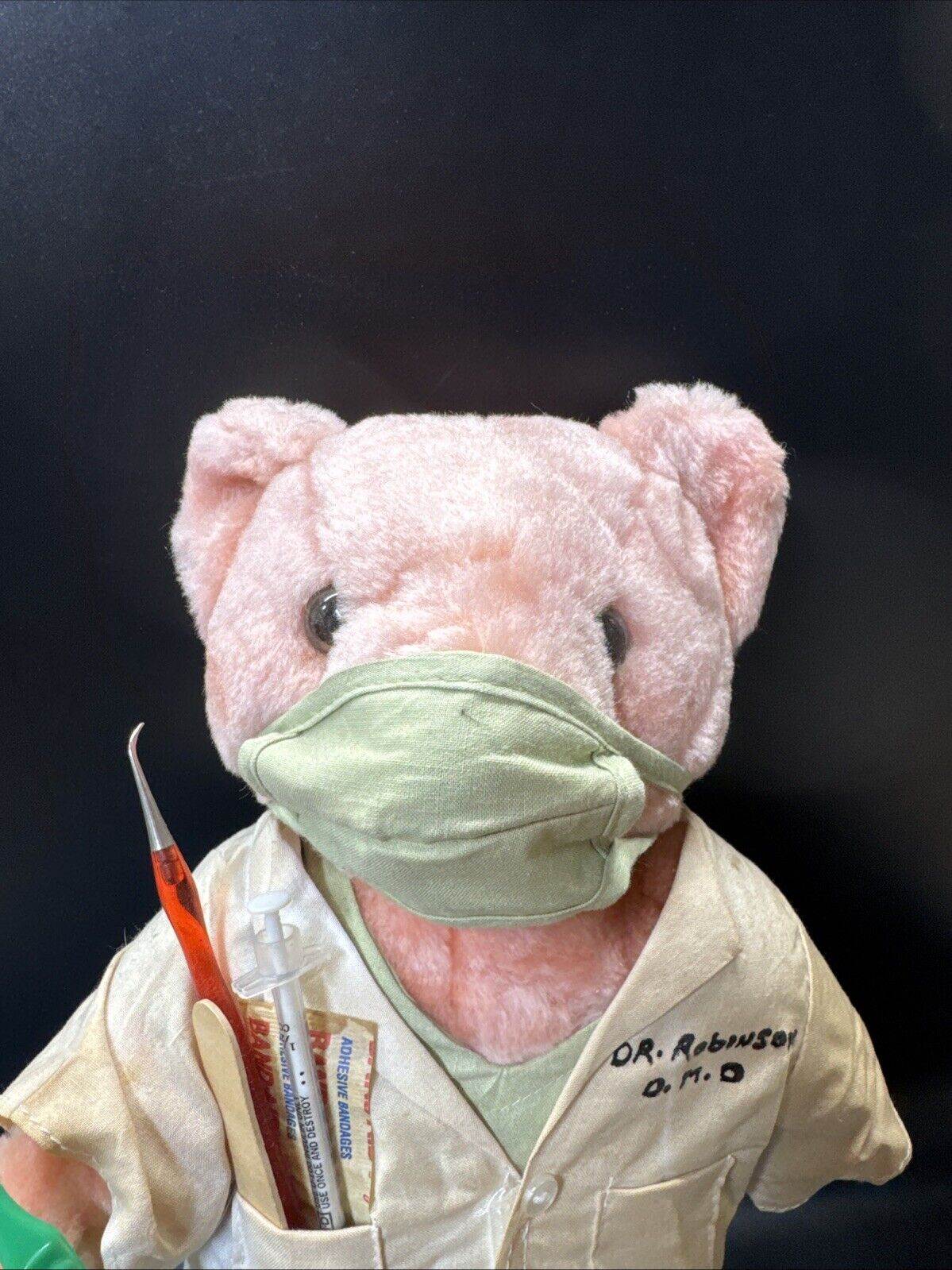 Vintage 1990s Doctor Teddy Bear 13.5”