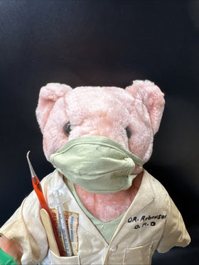 Vintage 1990s Doctor Teddy Bear 13.5”