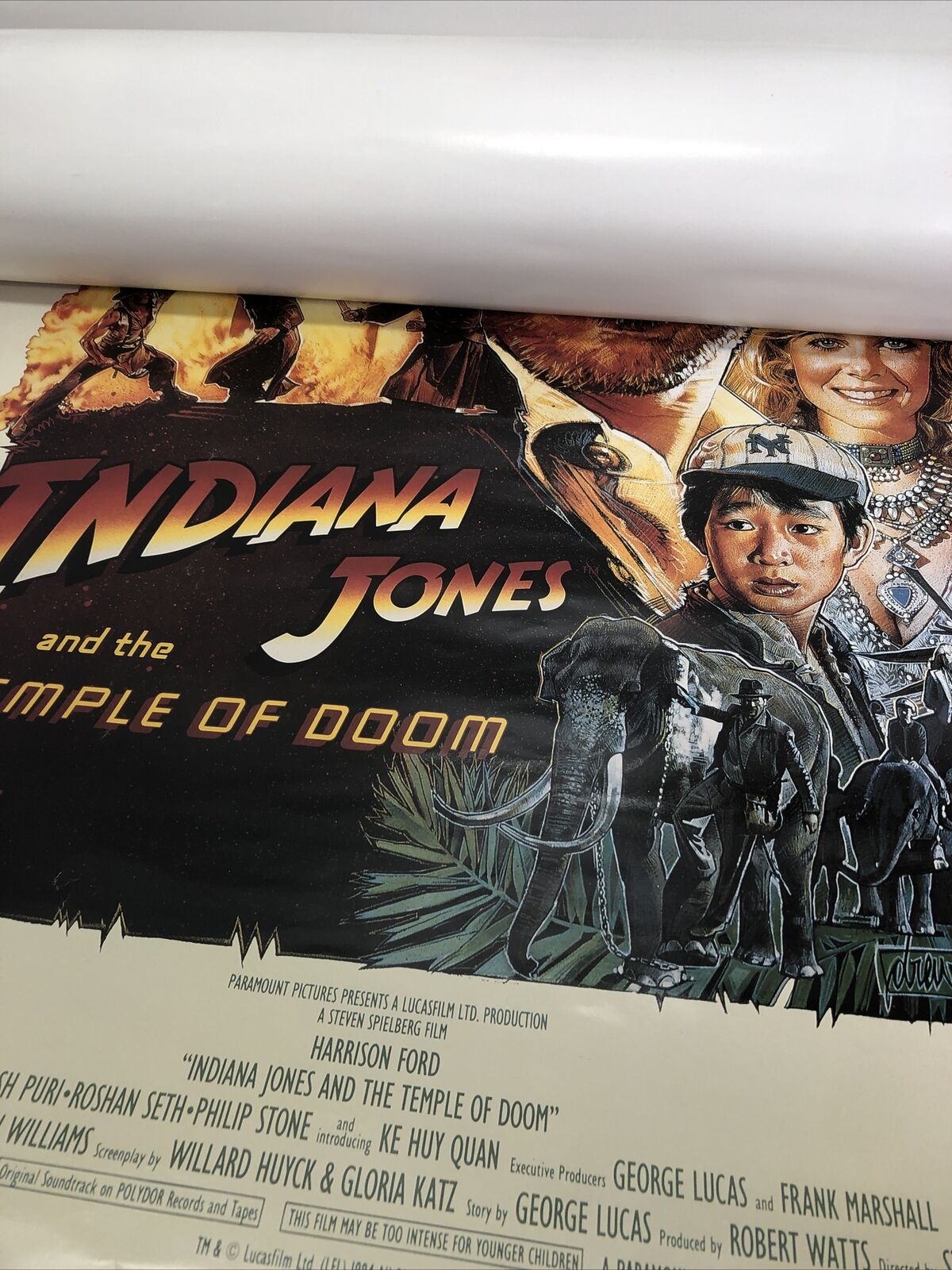 Indiana Jones and the Temple of Doom Art POSTER PRINT 36x24”