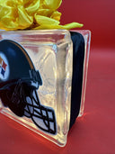 Pittsburgh Steelers Helmet Lighted Glass Block