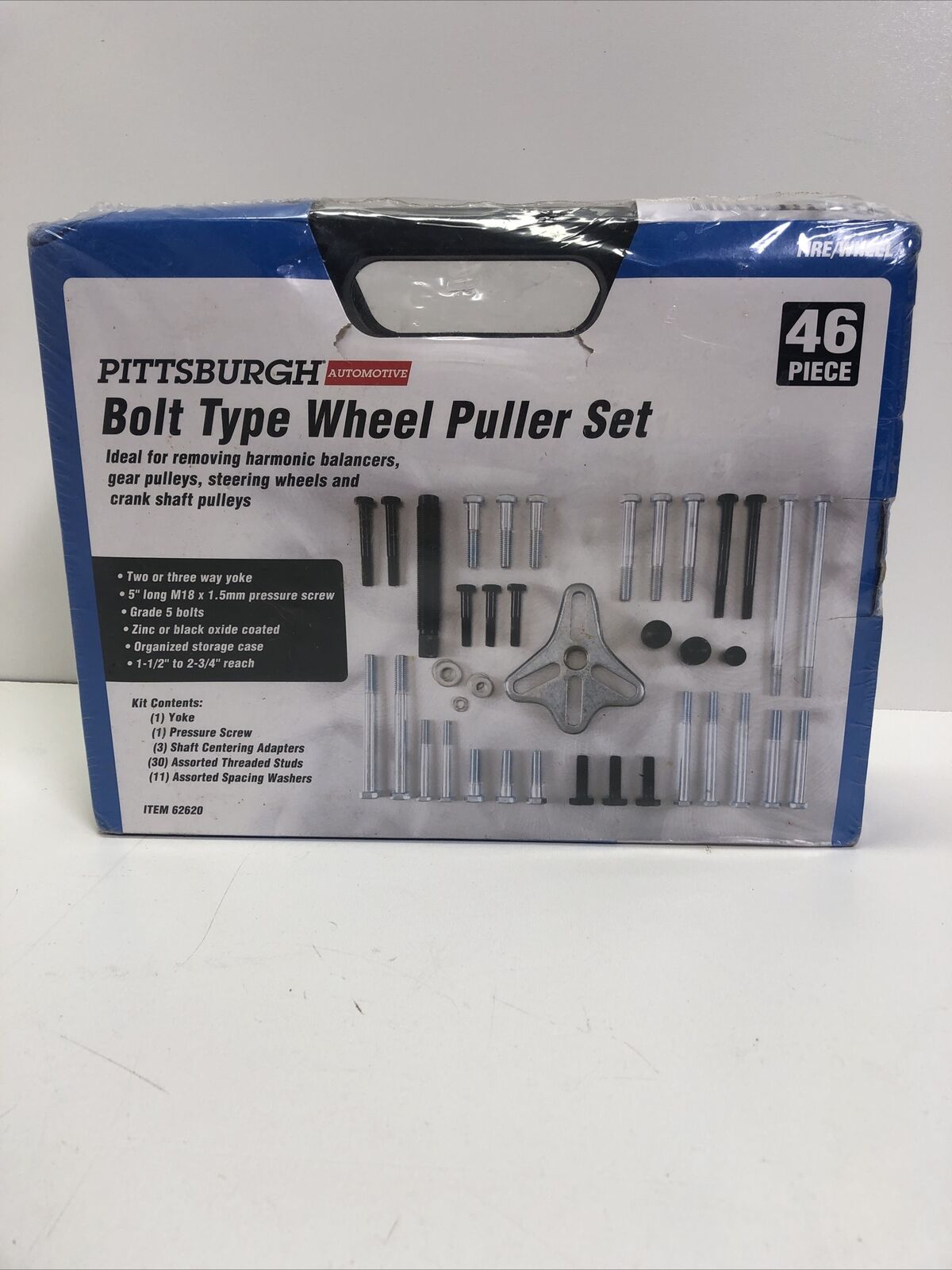 Pittsburgh Automotive 62620 Bolt Type Wheel Puller Set 
