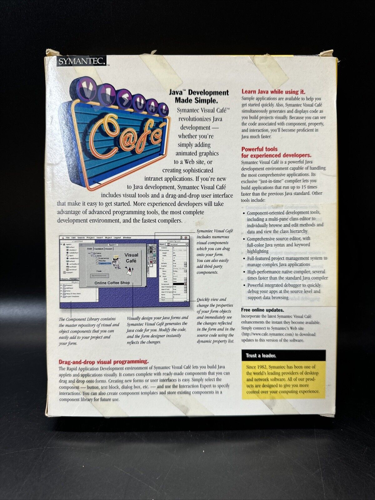 Vintage Symantec Visual Java Tools Mac OS/ Used