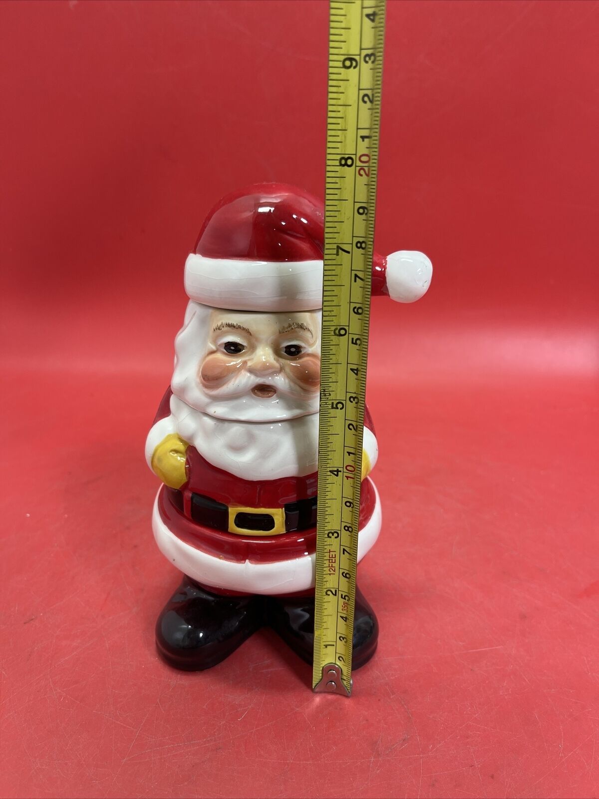 Santa Claus Measuring Cups Figurine 4 Pieces 7.75"