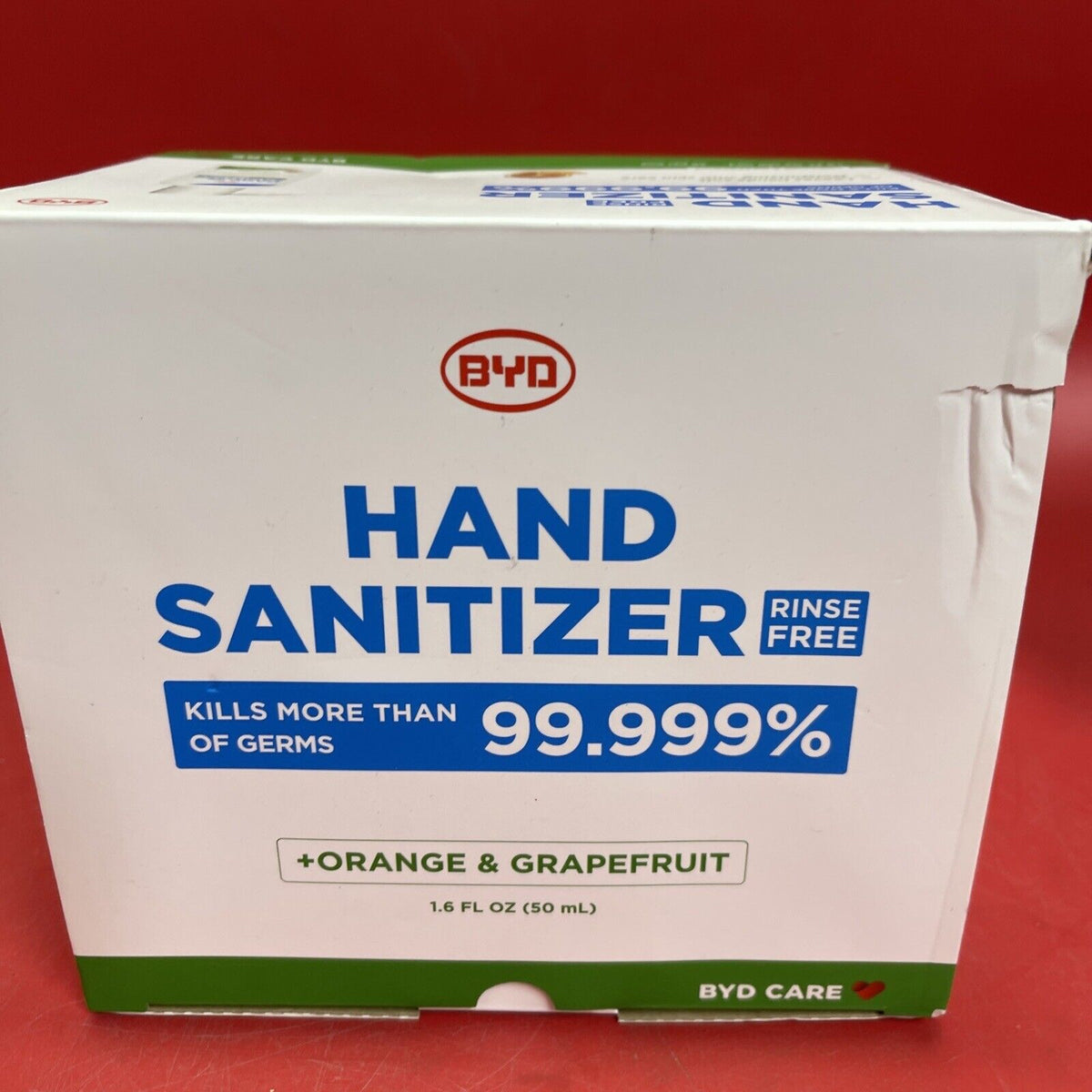 BYD CARE - Hand Sanitizer - Moisturizing Hand Sanitizer, Citrus, 19 Per Box