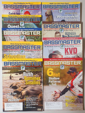 Bass Master magazine Lot of 9 Jan, Feb, May-Nov (2005)