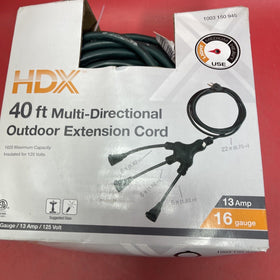 HDX Total 40 ft. 16/3 Multi-Directional Outdoor Extension Cord, Green