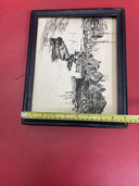 vintage Lionel Barrymore Etchings: “San Pedro“ & “Quiet Waters“