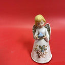 Vintage ceramic angel bell set 3